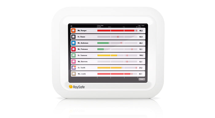 RaySafe i3 -Bildschirm