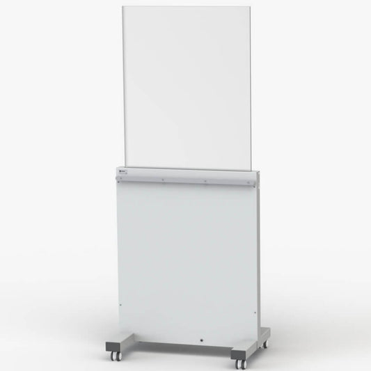 Mobile, höhenverstellbare Strahlenschutzwand - ausgefahren